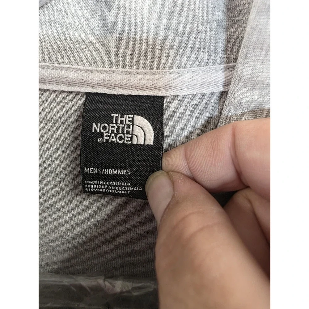 The North Face Jacket Mens Large Gray Full Zip Blend Sweatshirt Drawcord‎ Hem